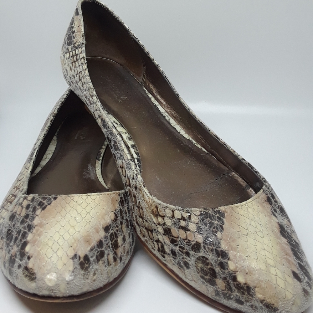 Faux Python Snakeskin flats